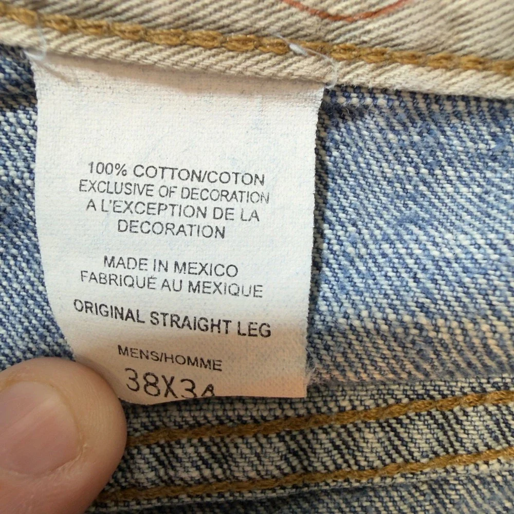 Eddie Bauer Straight Leg‎ Jeans Mens 38x34 Blue Good Cotton EB374431-R-WDA